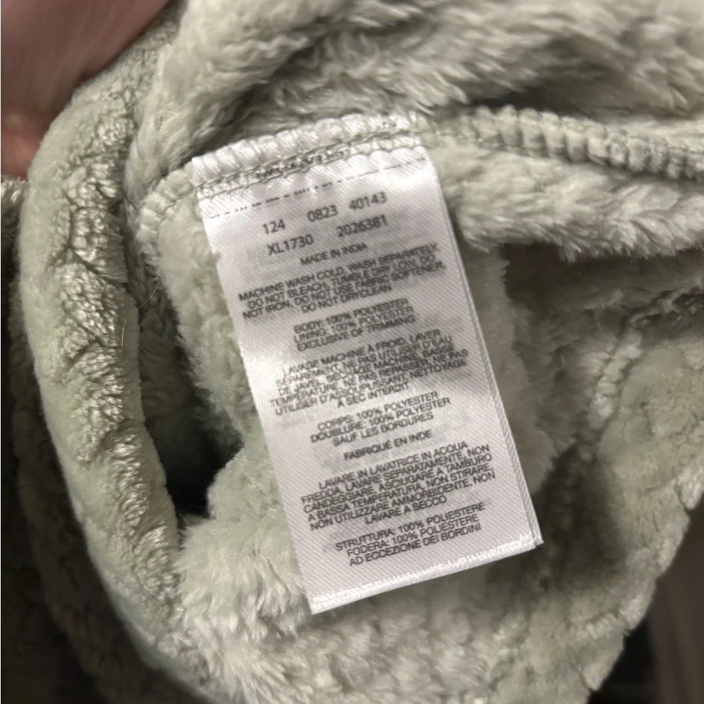 NWT Columbia Women’s M Sage Green Textured Fleece Quarter zip Jacket - Picture 5 of 5